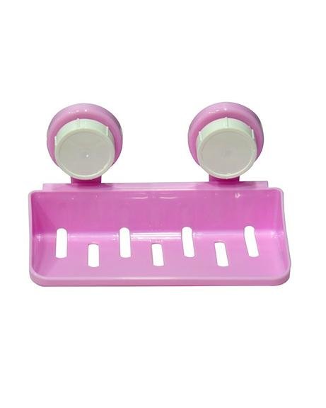 Multi colored storage shelf with magic suction cup