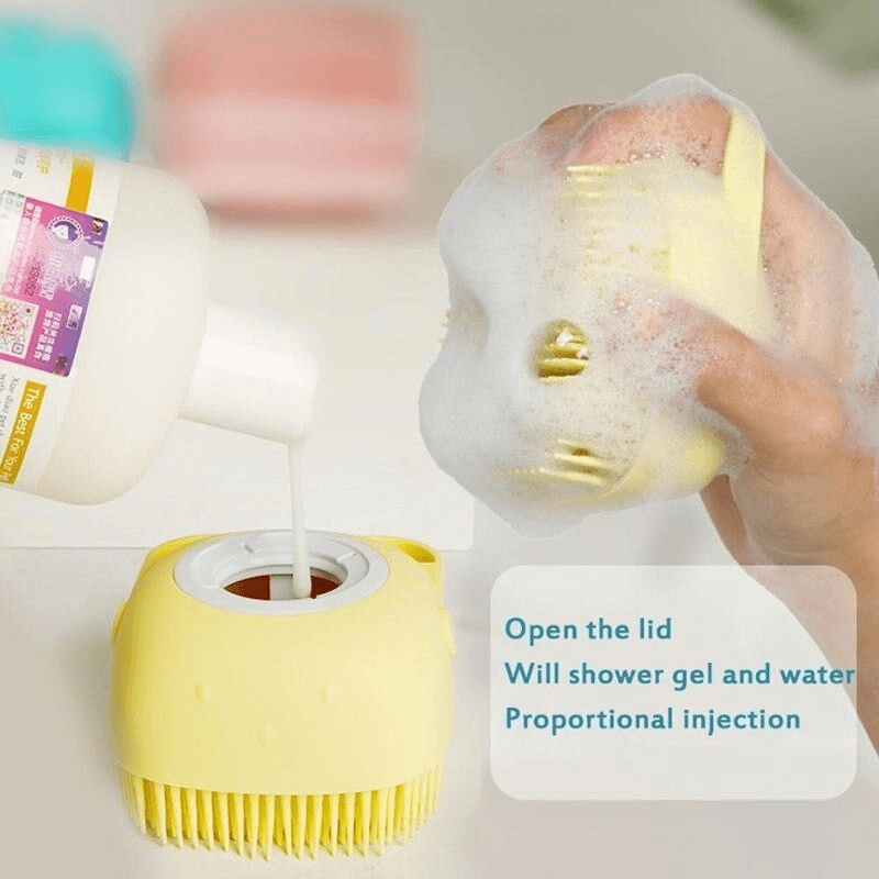 Silicone bath brush