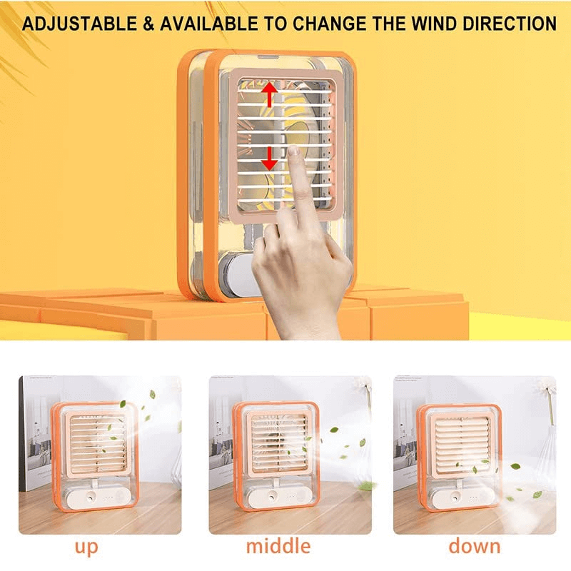 Mini ac personal air cooler desk fan