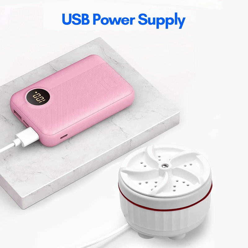Portable ultrasonic turbine wash