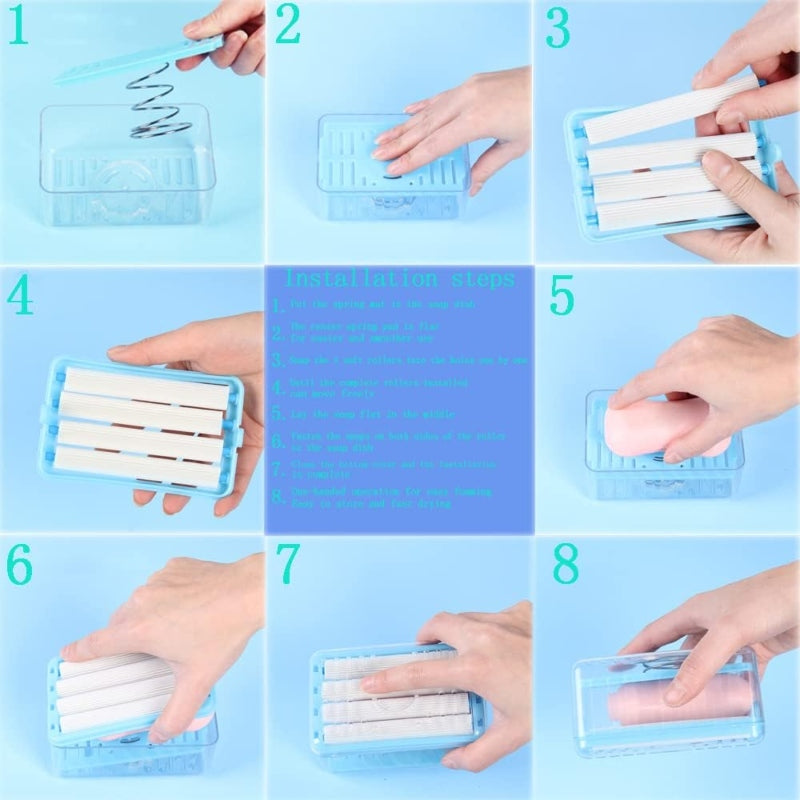 Foaming soap dish with drain soap box - Prozone