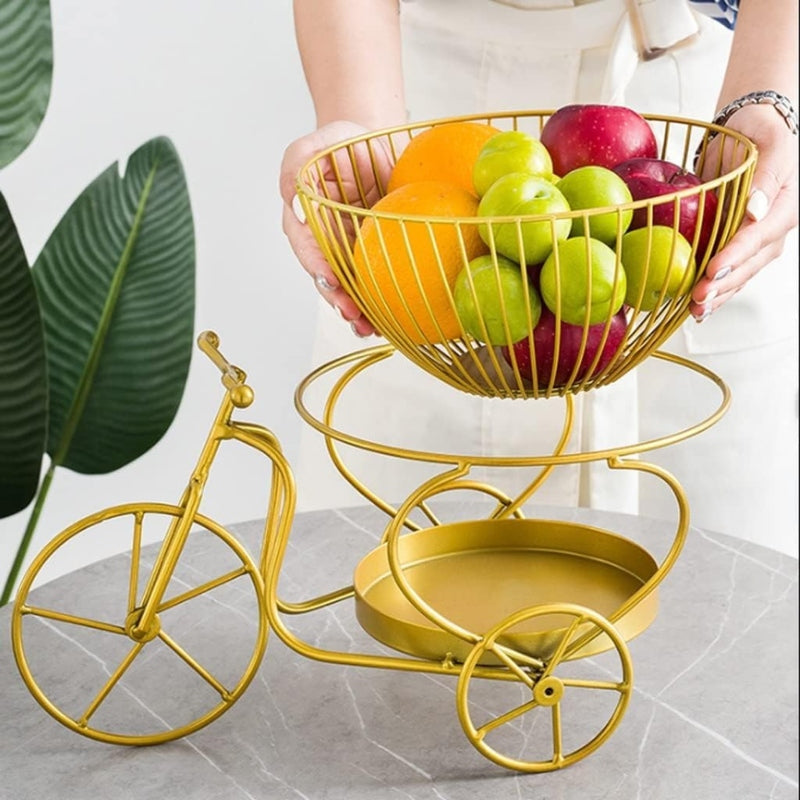 Fruit Storage Basket Decor Bicycle Shaped - Prozone