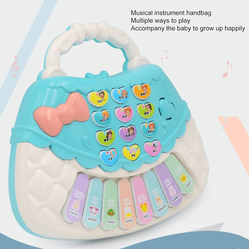 Multifunctional portable music piano with five modes and flashing lights