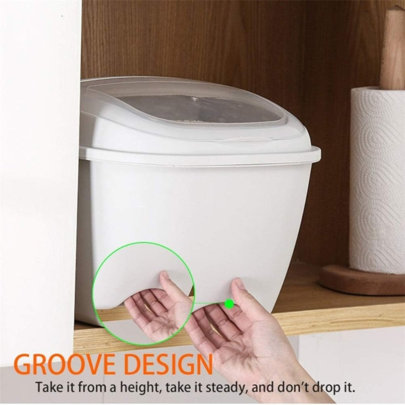 10KG Flip Cover Sealed Multi-function Rice Bucket - Prozone