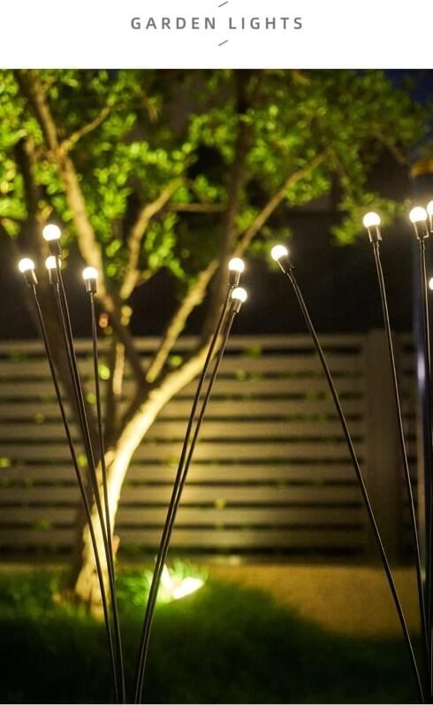 Solar dancing fireflies water proof lights ---12 light bulbs