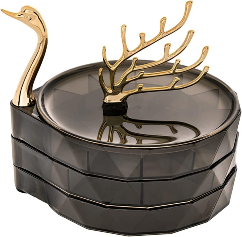 Swan shaped storage box for jewelry - Prozone
