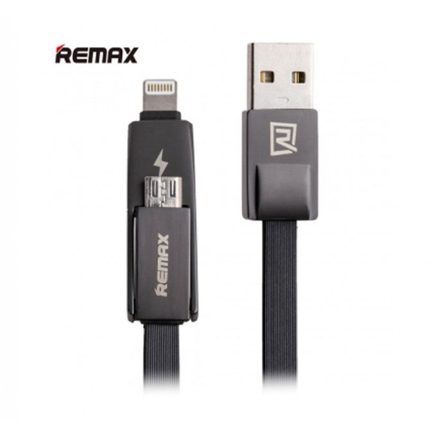 Remax 2in1 strive data&charging cable for iphone & android