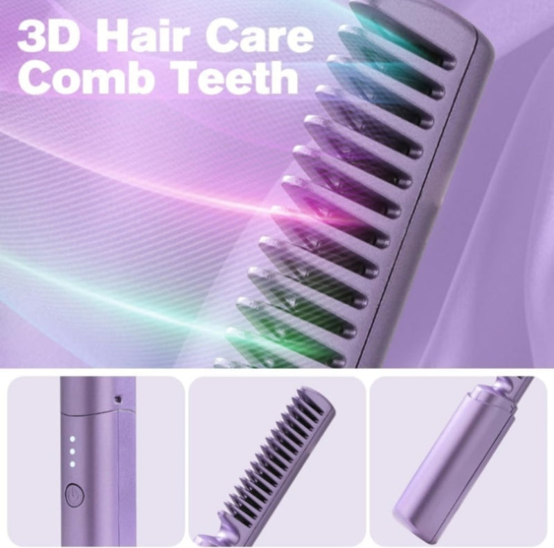 2in1 wireless rechargeable travel hair comb - Prozone