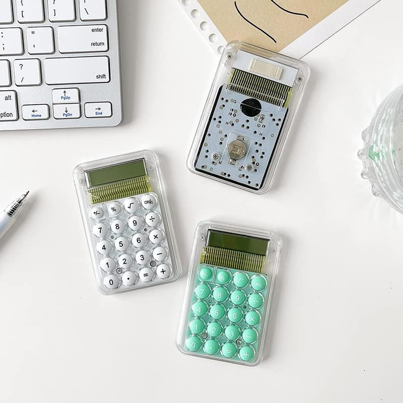 Transparent calculator portable pocket for students and kids - Prozone