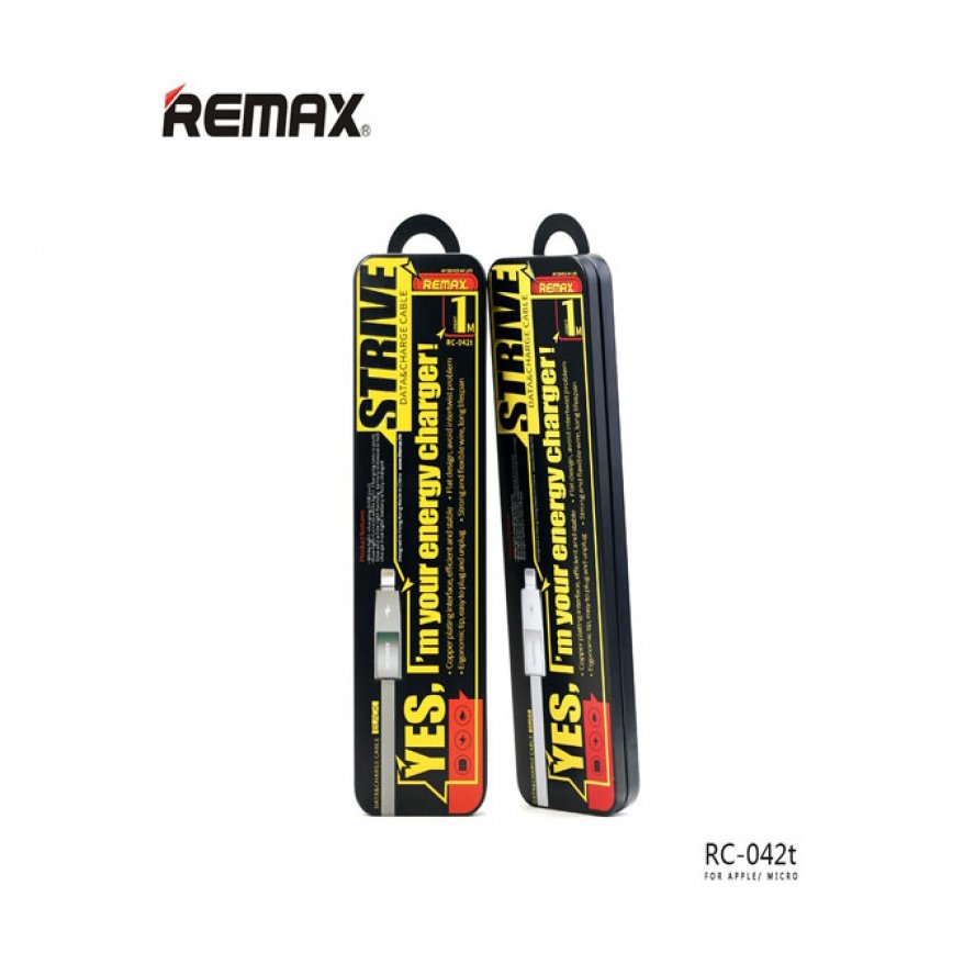 Remax 2in1 strive data&charging cable for iphone & android