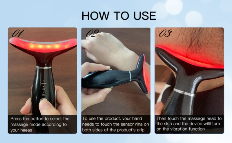 Skin care face massage tool, 3-in-1 - Prozone