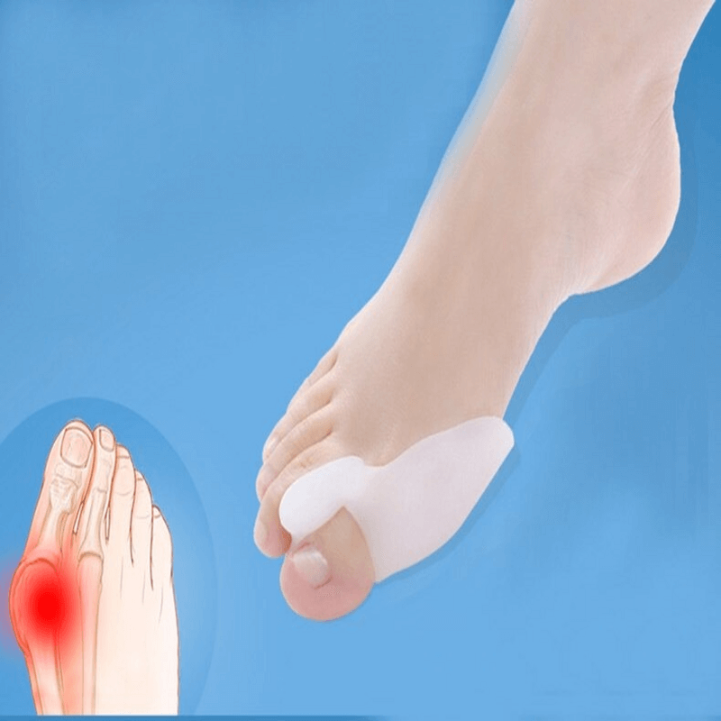 1 pair silicone gel foot fingers toe separator thumb valgus protector