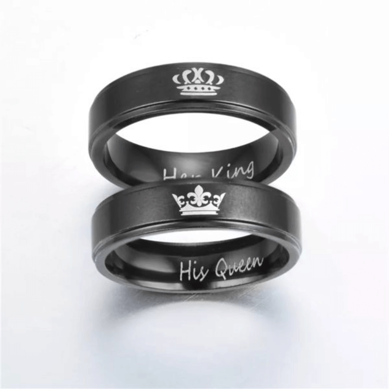 King & queen couple rings