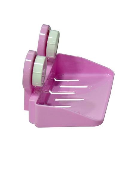 Multi colored storage shelf with magic suction cup