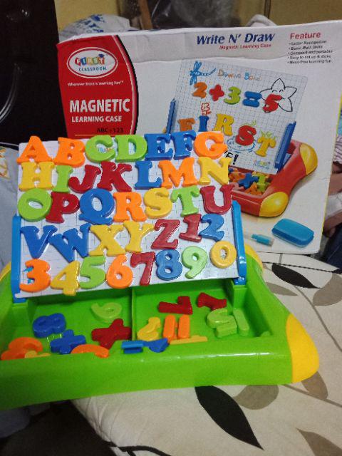 2in1 magnetic drawing board with alphabet - Prozone