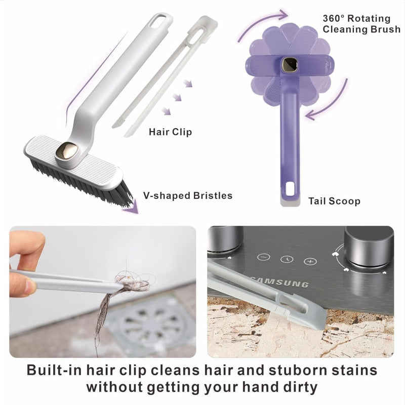 2in1 multi-function rotating crevice cleaning brush - Prozone