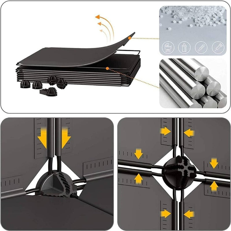Multilayer door portable plastic shoe cabinet - Prozone