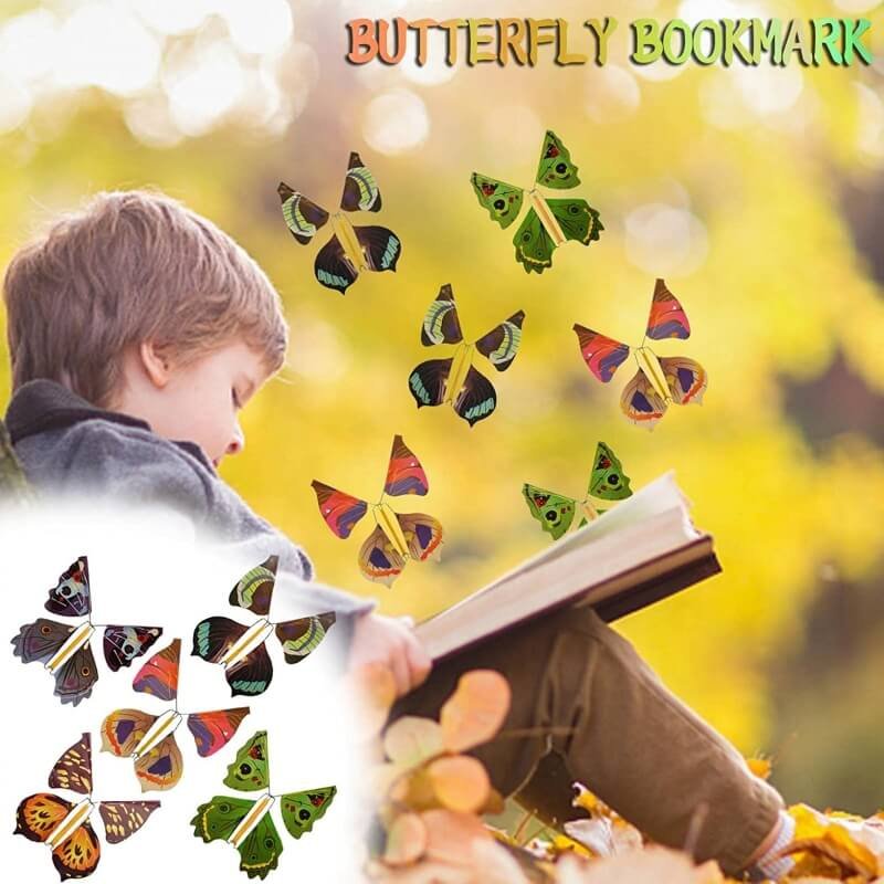 Stress relief flying butterfly novelty magic toy pack of 6