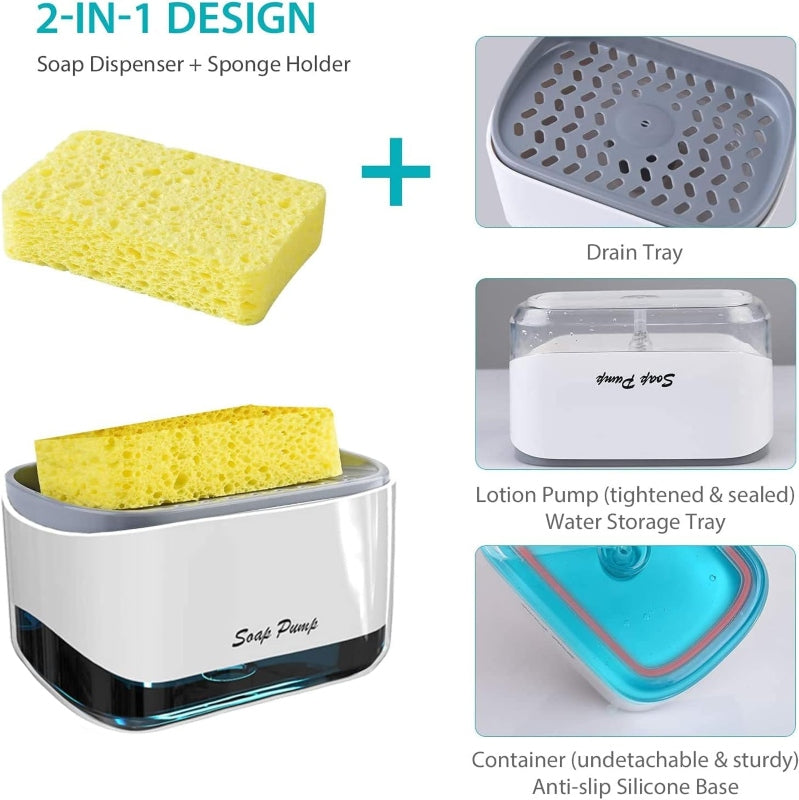 Dish soap dispenser for kitchen sink - Prozone