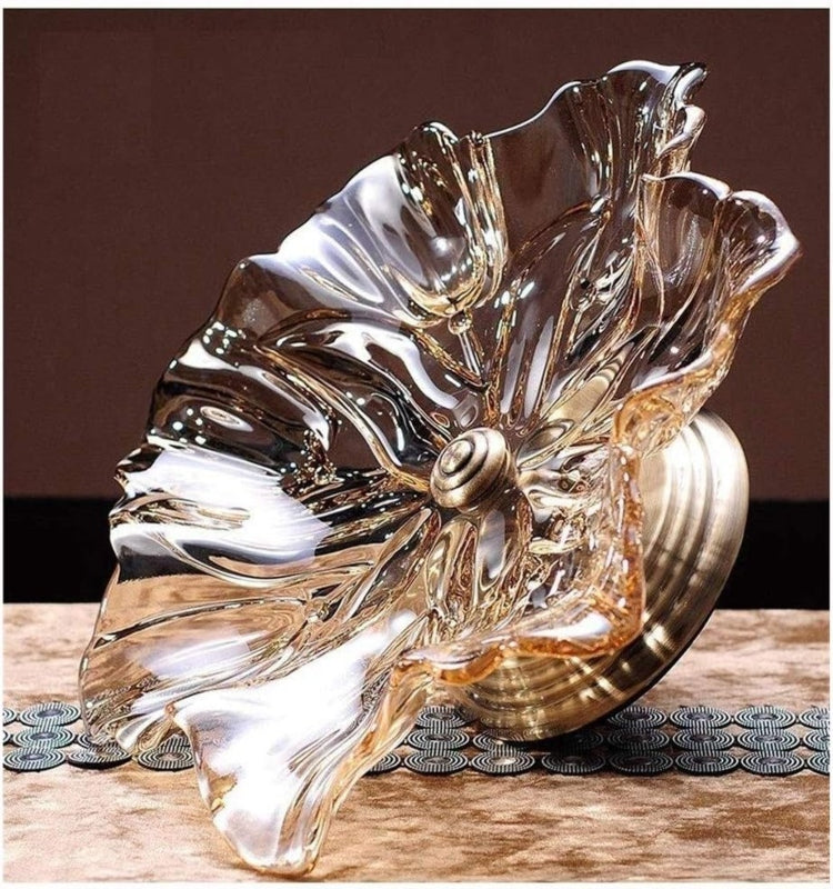 Crystal glass large fruit bowl - Prozone