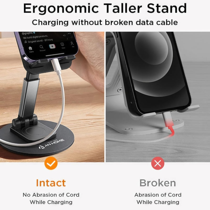 360 Rotatable Height Adjustable Foldable Phone Stand - Prozone