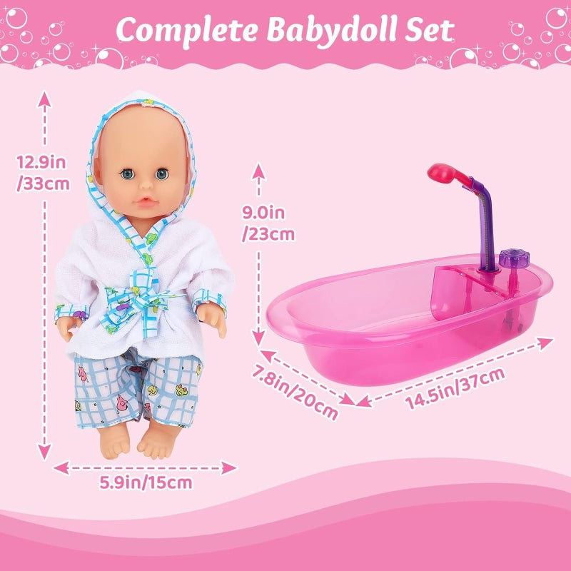Baby bath tub doll with water rotation option - Prozone