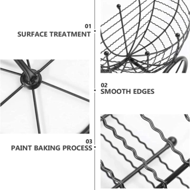 Bicycle Design Wall Mounted Basket Indoor and Outdoor - Prozone