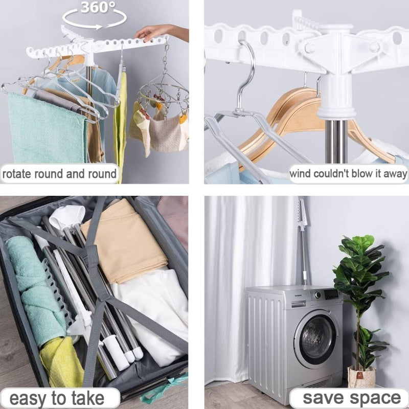 Aluminum foldable cloth drying stand - Prozone