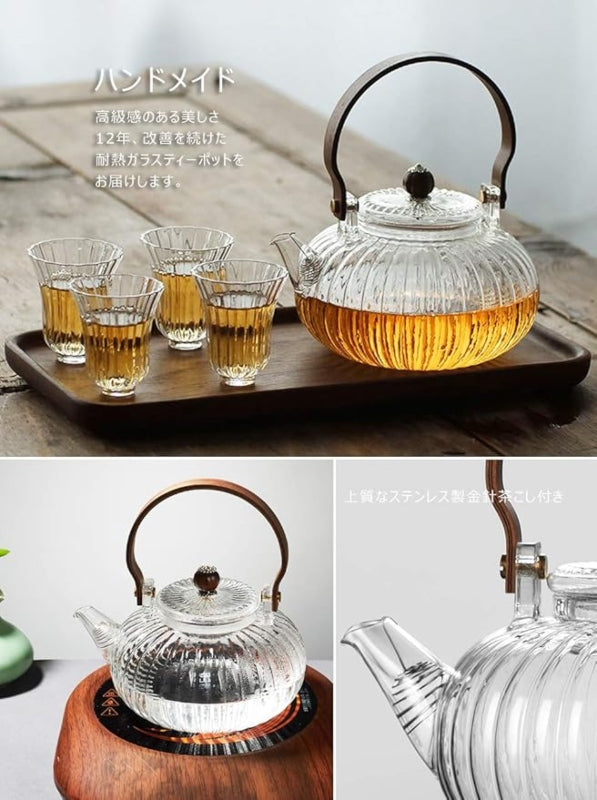 Heat Resistant Japanese Style Glass Teapot - Prozone