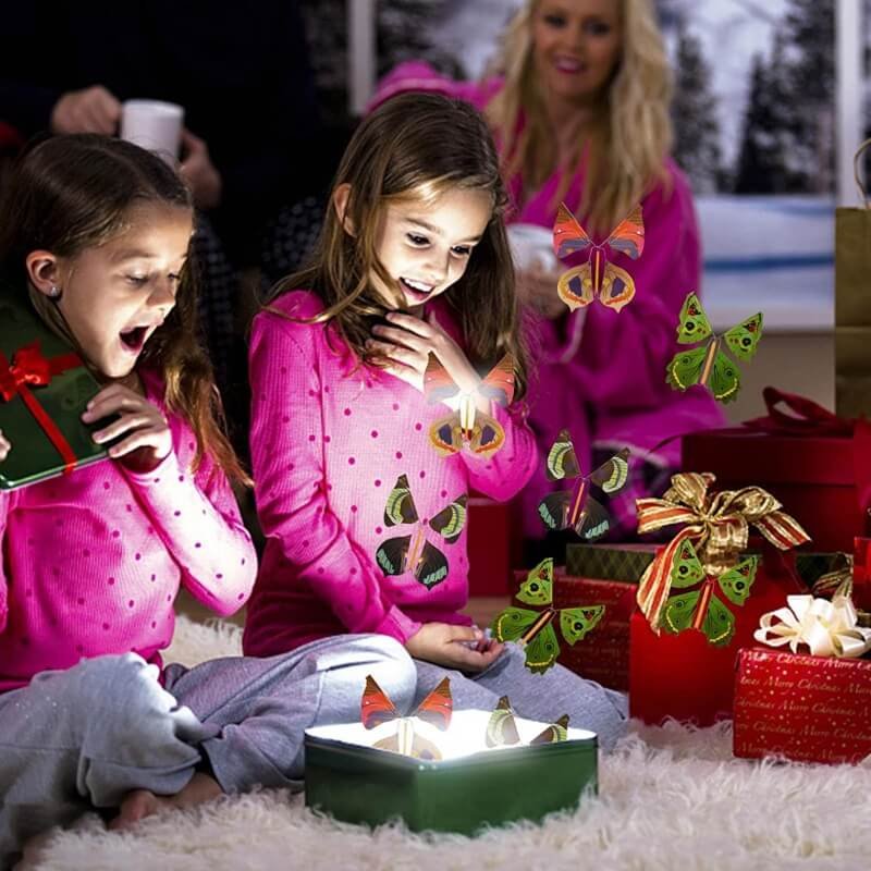 Stress relief flying butterfly novelty magic toy pack of 6