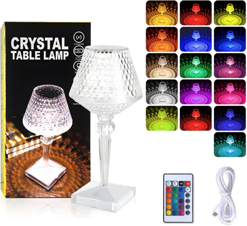 Crystal diamond stone style lamp - Prozone