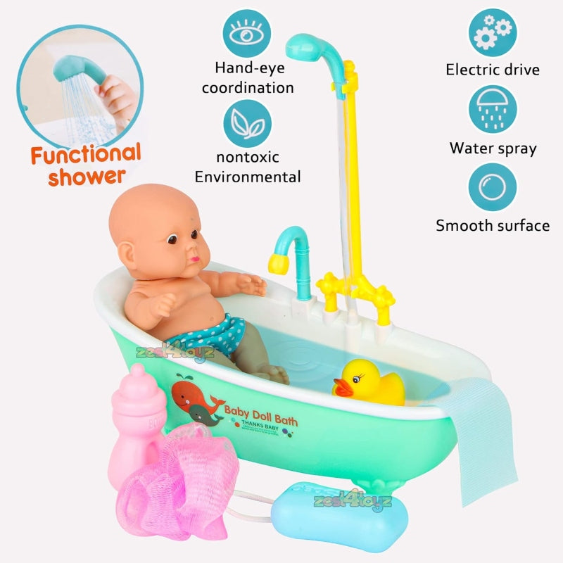 Baby bath tub doll with water rotation option - Prozone