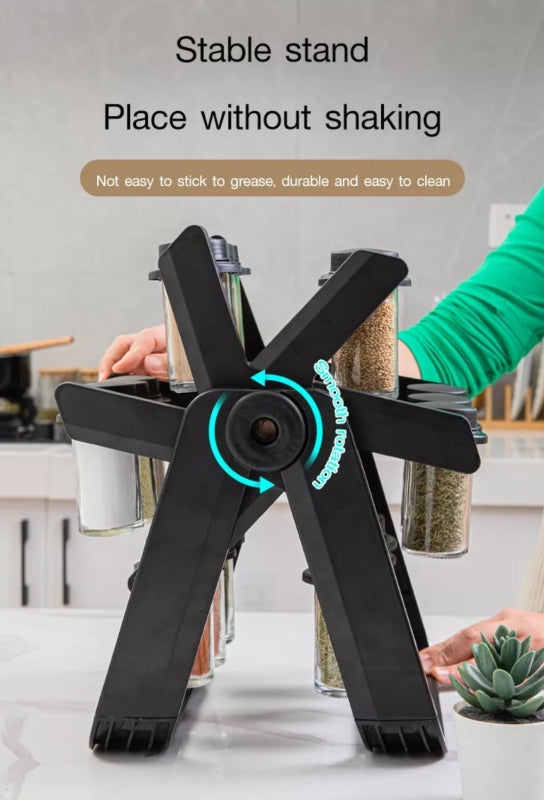 Rotating ferris wheel seasoning rack set spice rack - Prozone