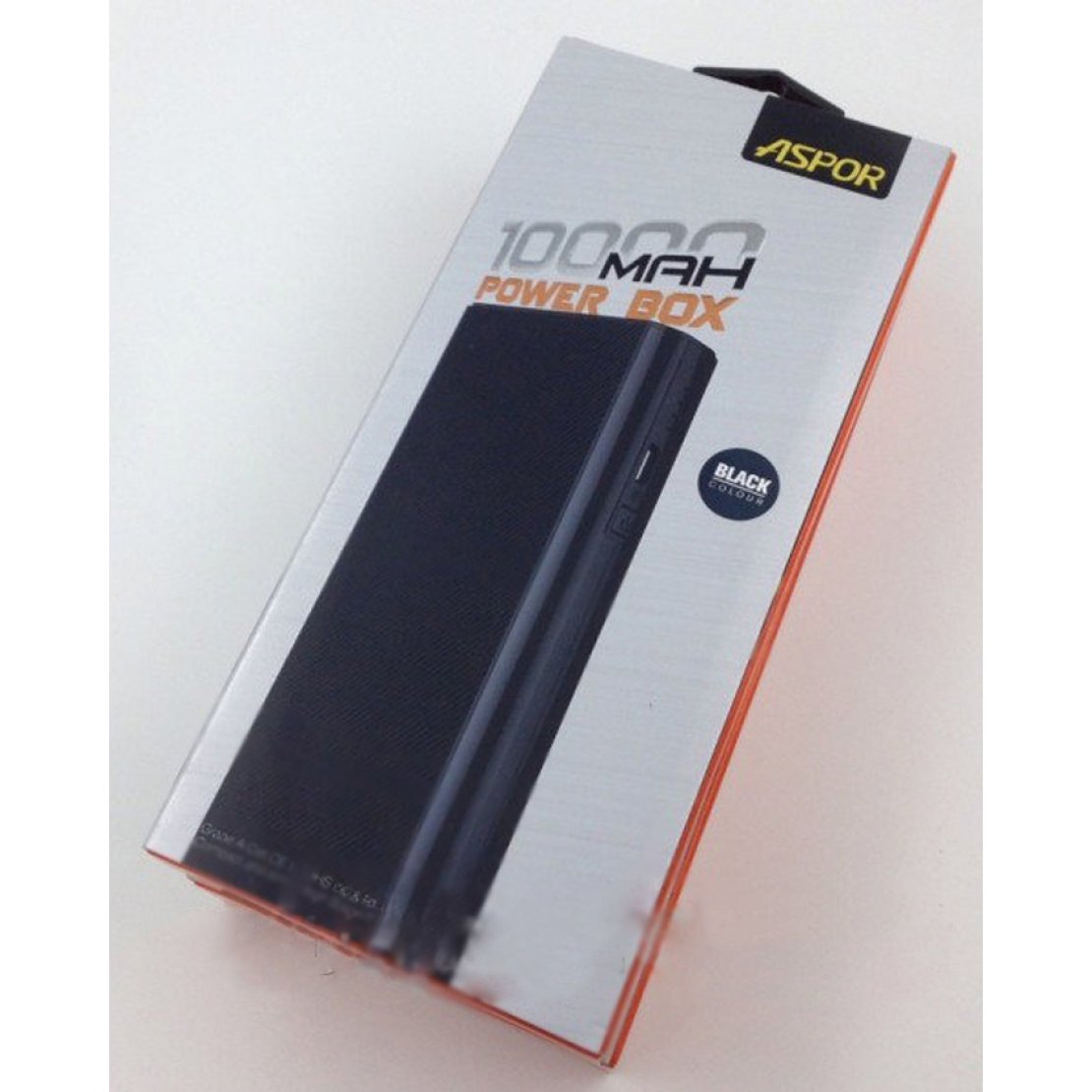 Aspor 10000mah power bank a345 - black