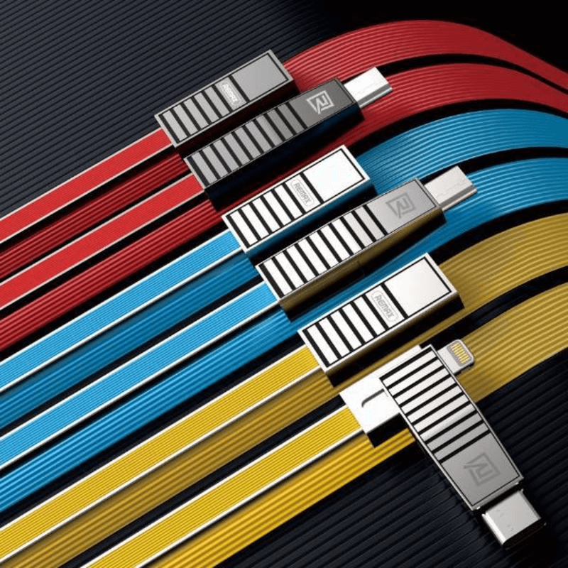 Remax 3 in 1 usb data and charger cable rc-072th usb charging cable