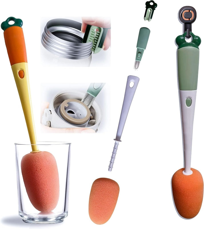 3 in 1 multifunctional long handle cleaning cup brush - Prozone
