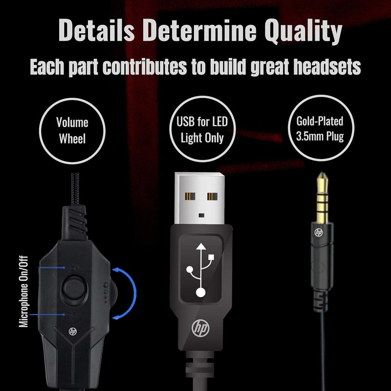 Hp h220 wired over-ear gaming headset - Prozone