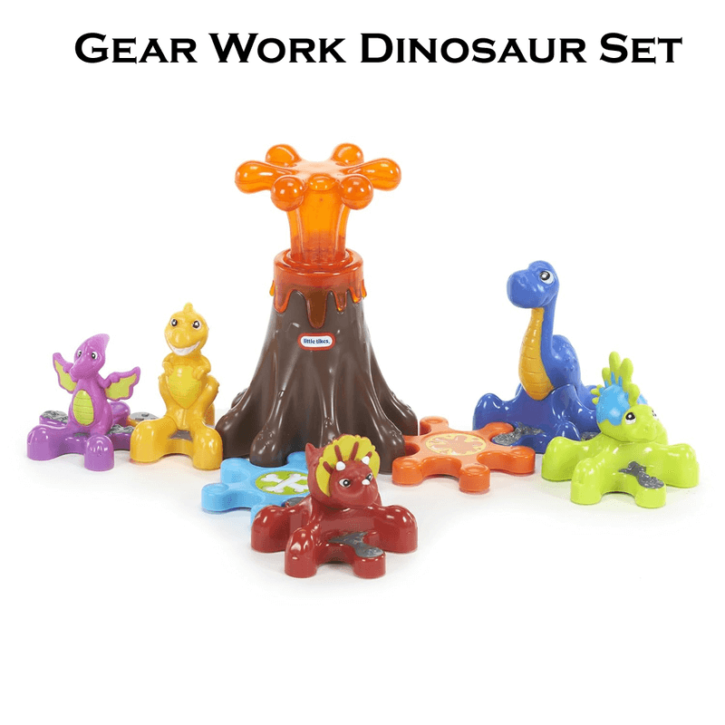 Little tikes colorful gear works dinosaur set
