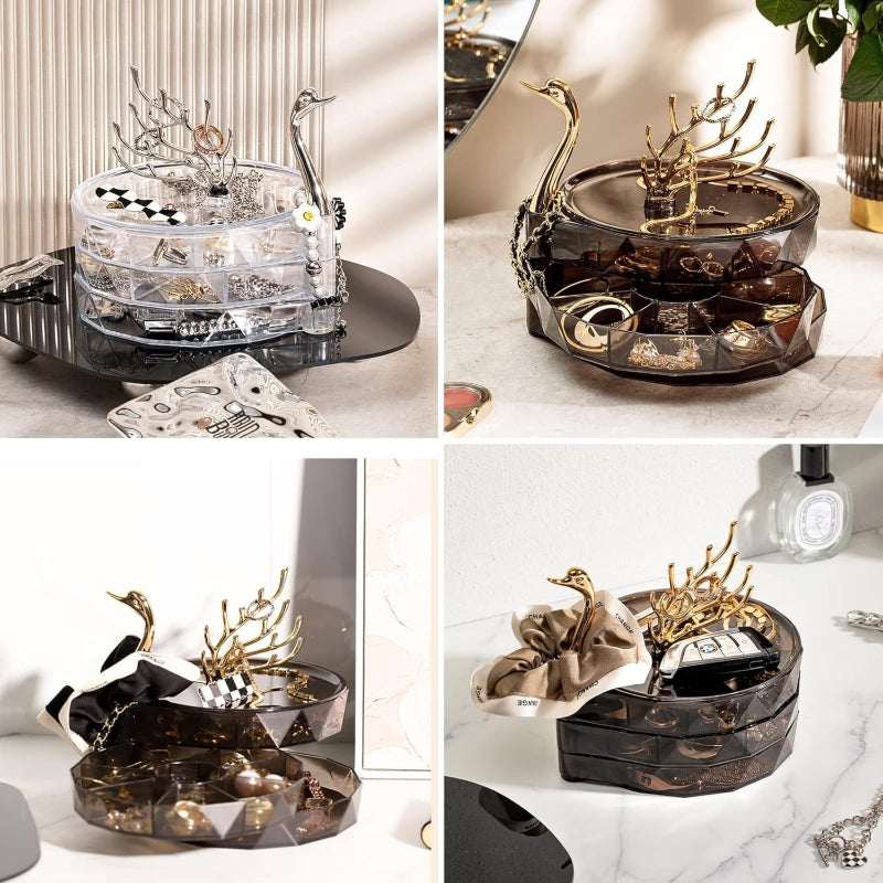 Swan shaped storage box for jewelry - Prozone