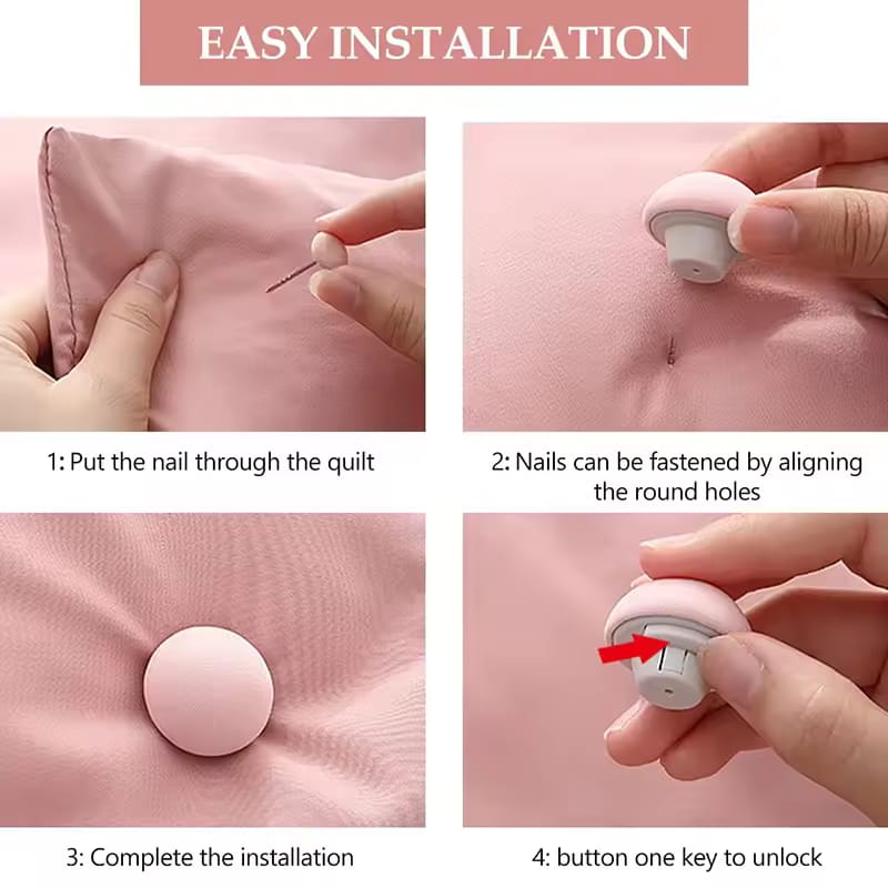 4pcs bedsheet quilt clip anti slip blanket buckles - Prozone