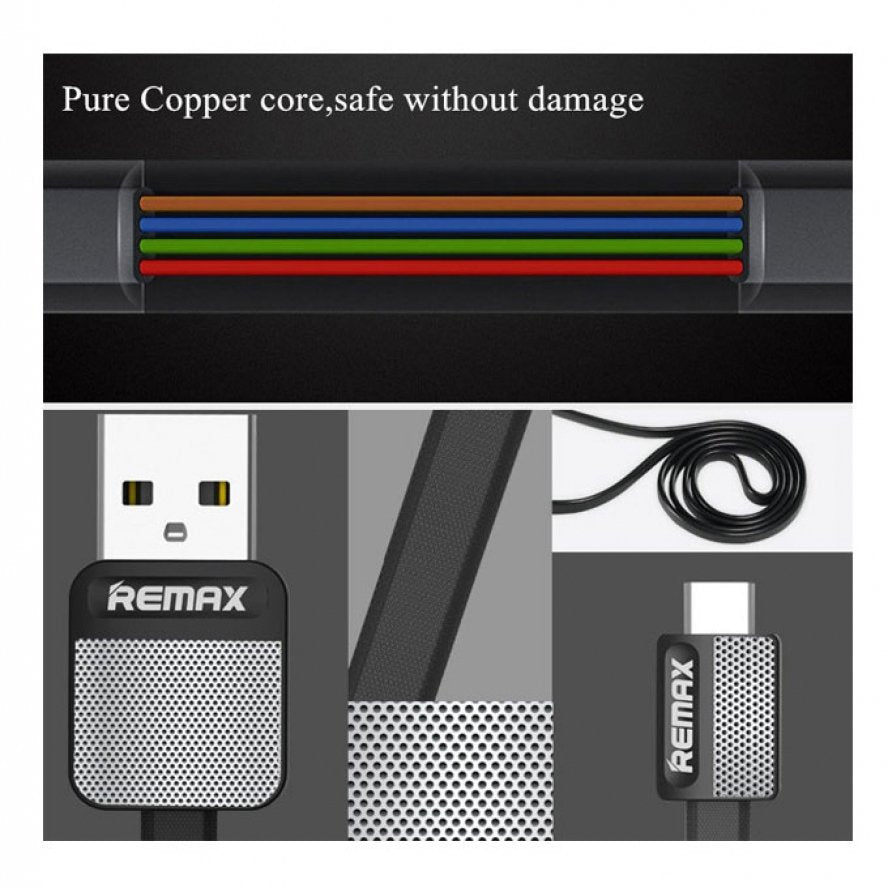 Remax platinum series data cable for type-c rc-044a - black