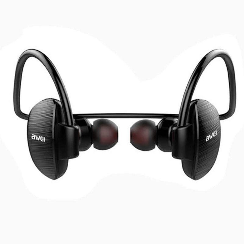bluetooth earbuds awei a847bl wireless earphone - black