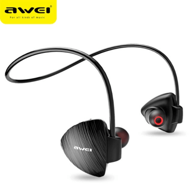  bluetooth earbuds awei a847bl wireless earphone - black