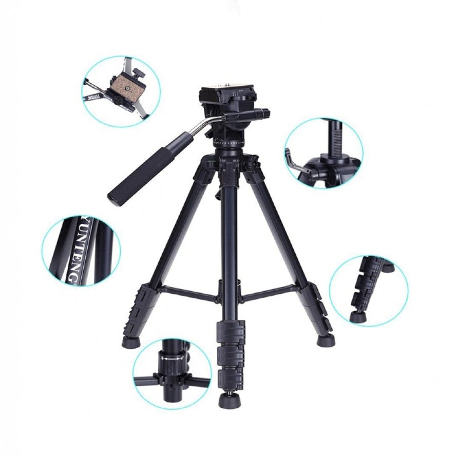 Yunteng professional tripod stand vct-691 - black