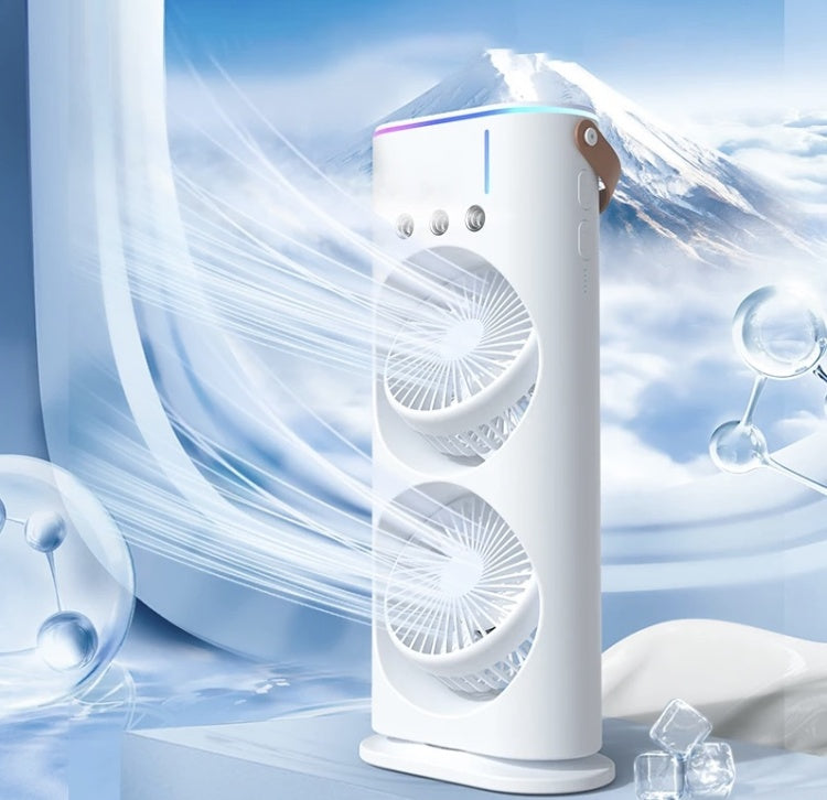 Aqua breeze oscillating rechargeable misting fan - Prozone