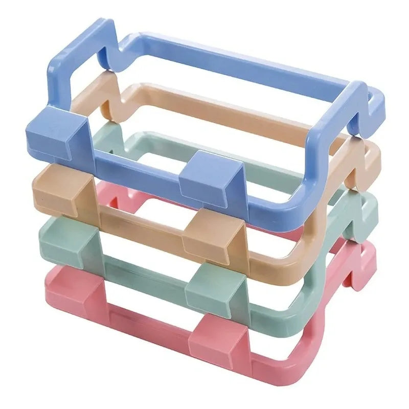 Kitchen cabinet hanging trash rack towel storage plastic - Prozone