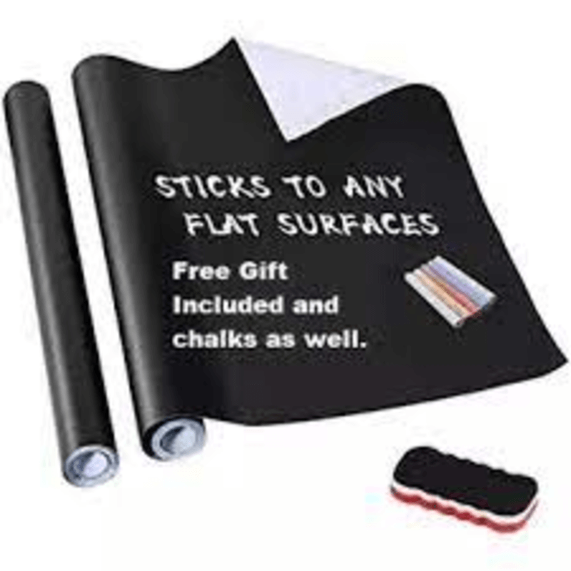 Self-adhesive black board
