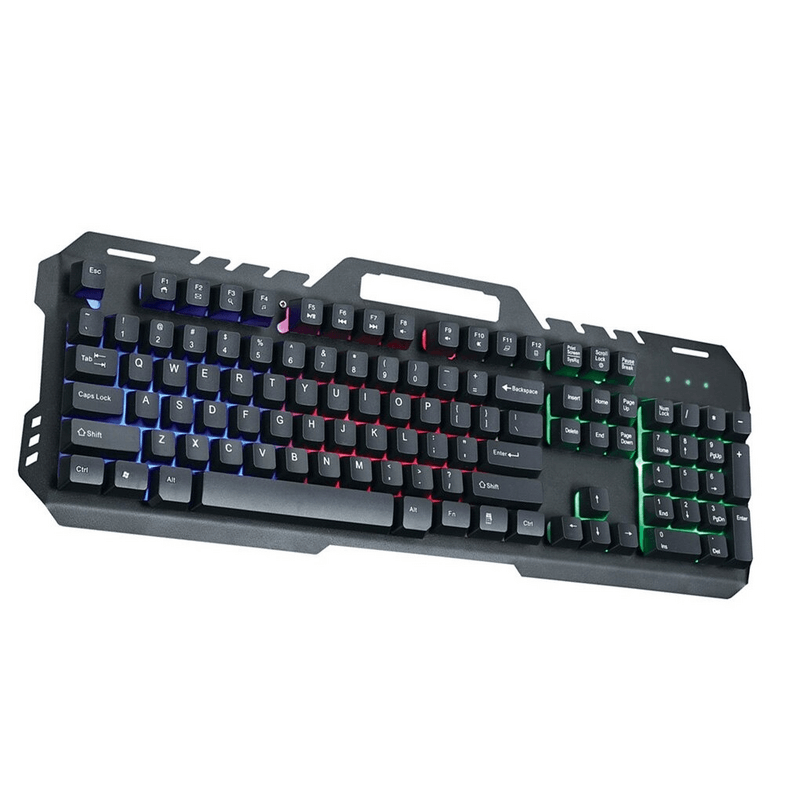 Gt-5 metal back light gaming keyboard rainbow backlight suspended key press
