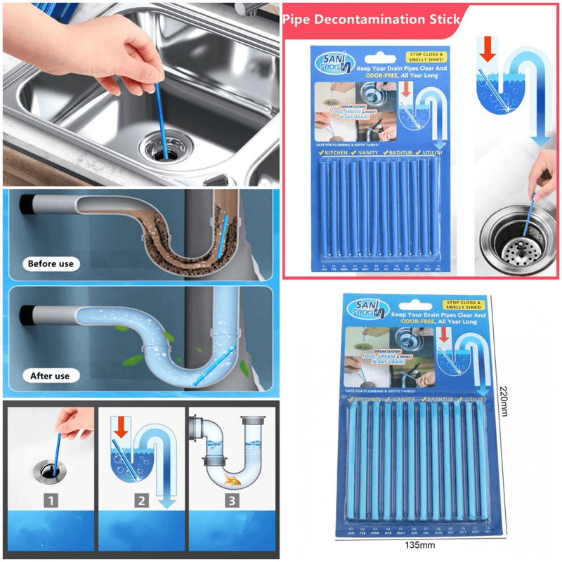 Sani sticks drain 12 pcs