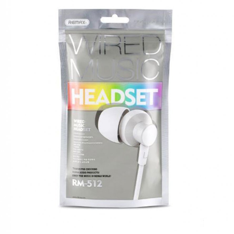 Remax newest stereo wired music earphone with microphone